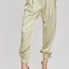 RETROFÊTE*Retrofete Rocky Silk Pant Sage