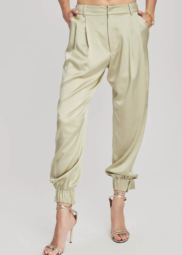 RETROFÊTE*Retrofete Rocky Silk Pant Sage