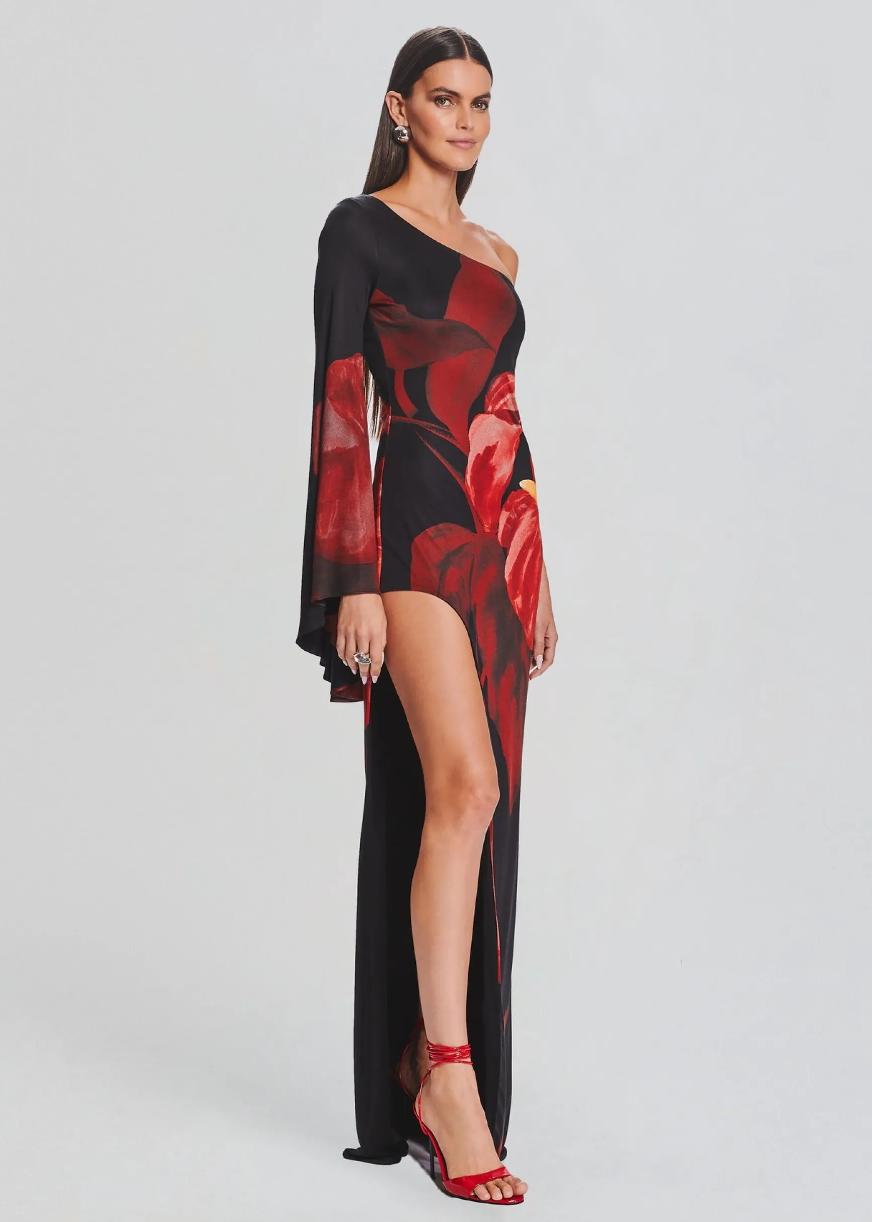 romina_dress_2.webp Guest Of*Retrofete Romina Dress Red Anthurium