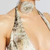 RETROFÊTE*Retrofete Romy Silk Vest Vintage Snake