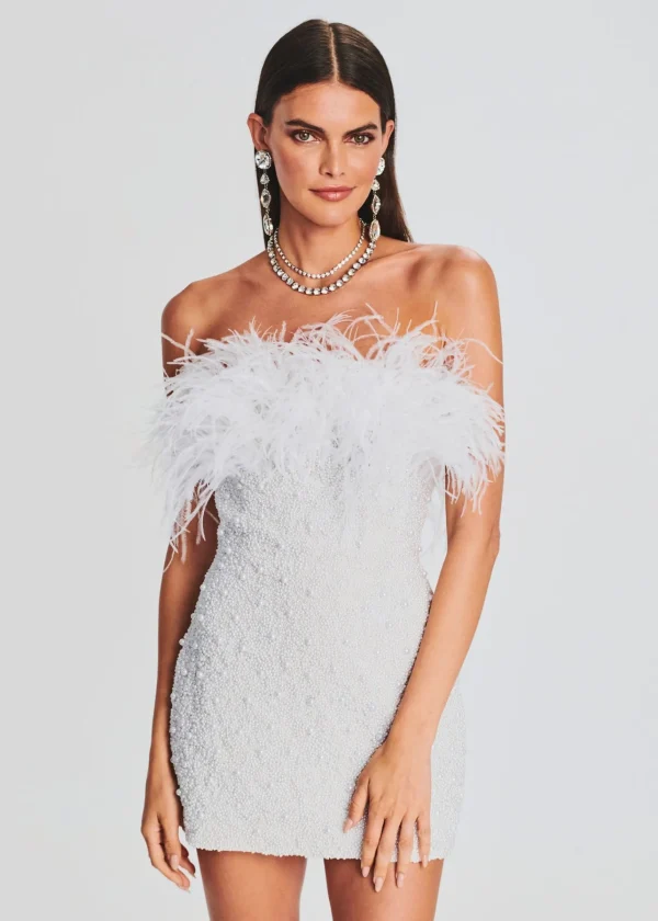 RETROFÊTE*Retrofete Ronit Pearl Dress White Pearl
