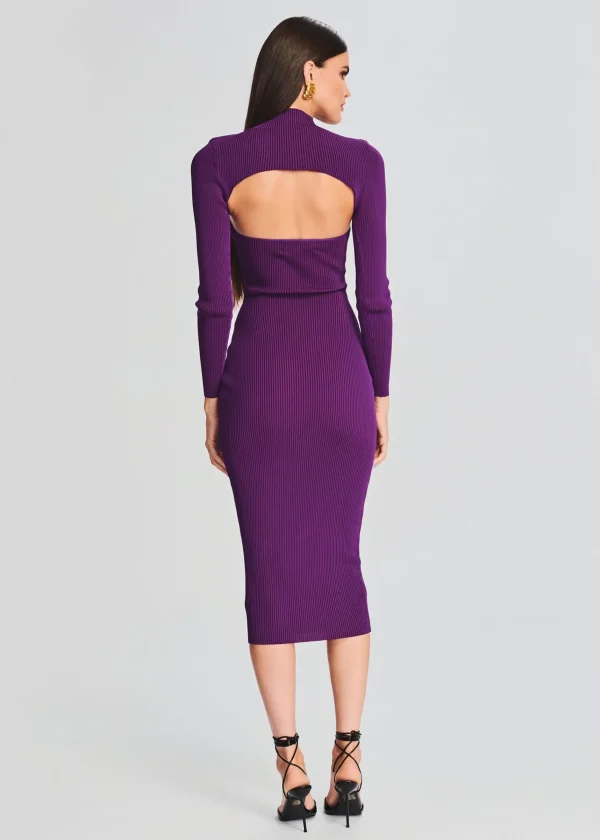 Midi*Retrofete Rosalina Rib Knit Set Royal Purple