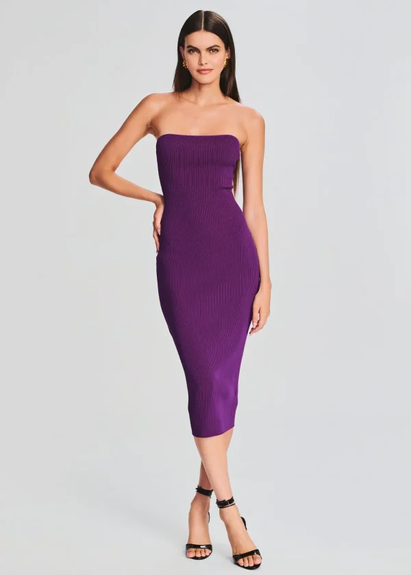 Midi*Retrofete Rosalina Rib Knit Set Royal Purple