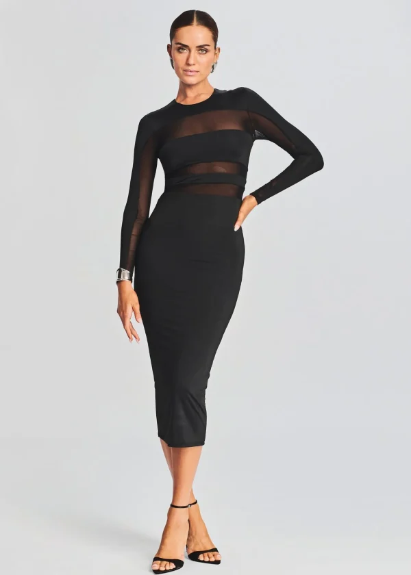 Sheer Bliss*Retrofete Ruby Dress Black