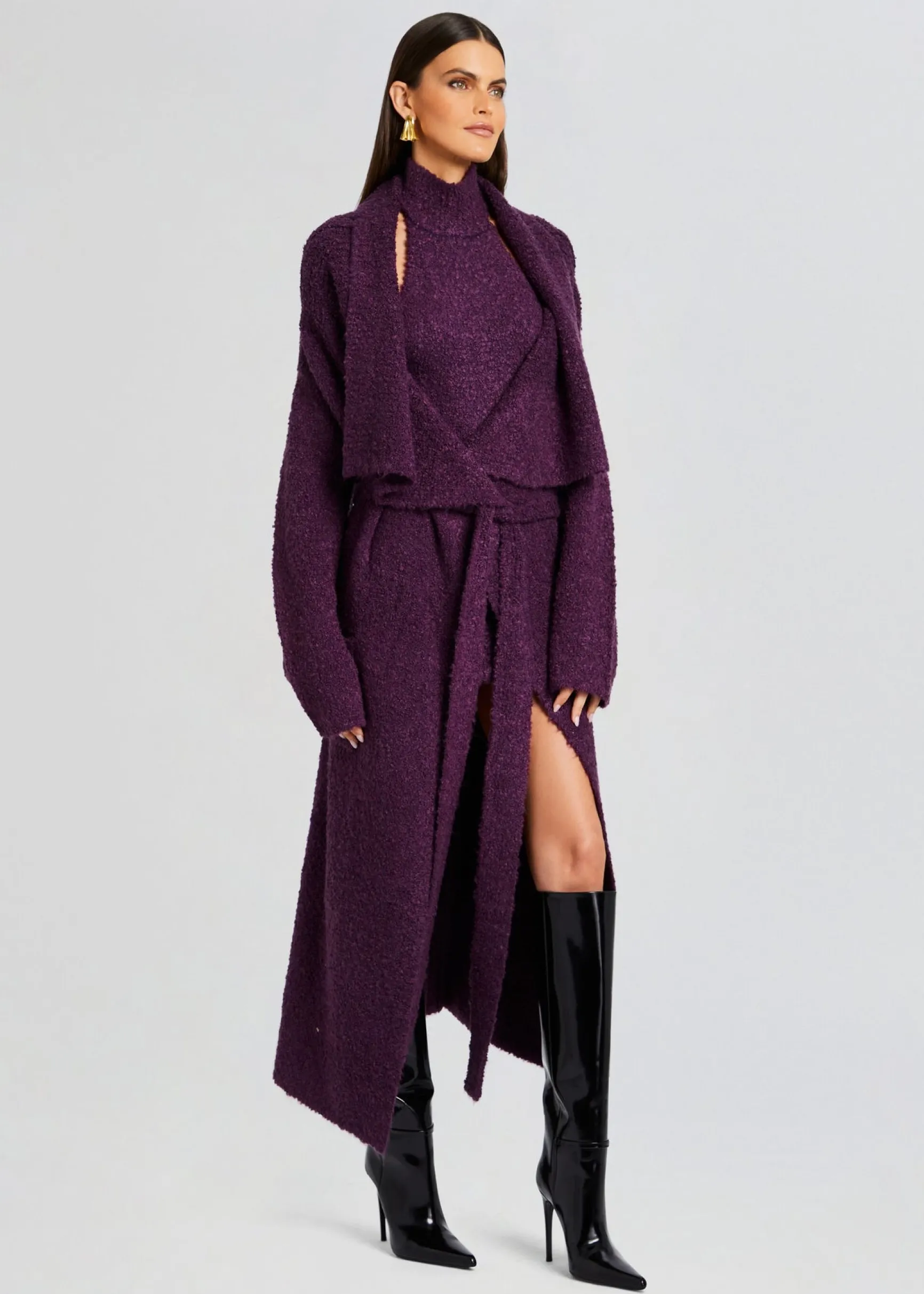 rue_boucle_cardigan_2.webp Resort '24*Retrofete Rue Boucle Cardigan Eggplant