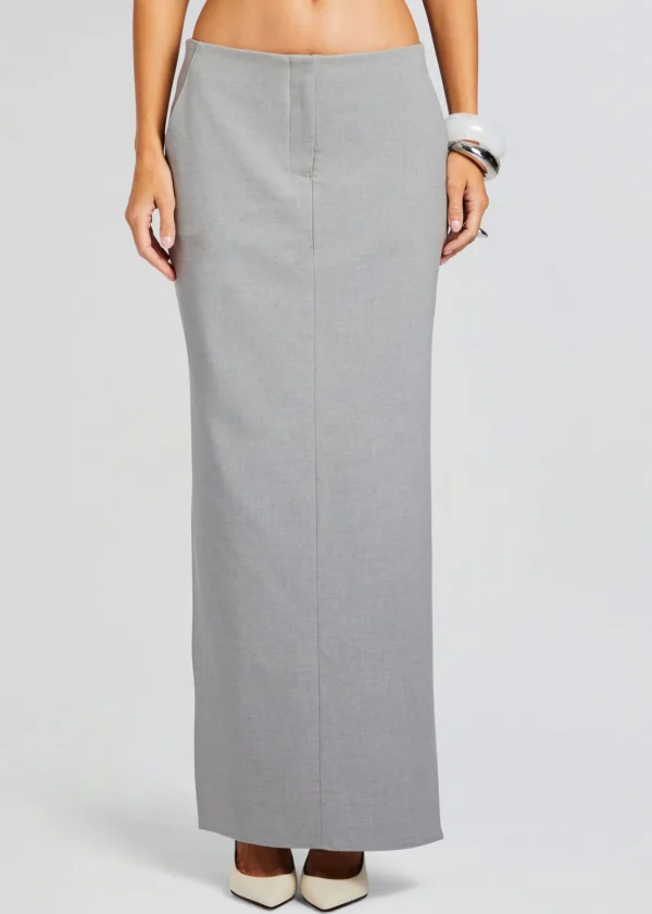 Bottoms*Retrofete Rylie Wool Skirt Grey