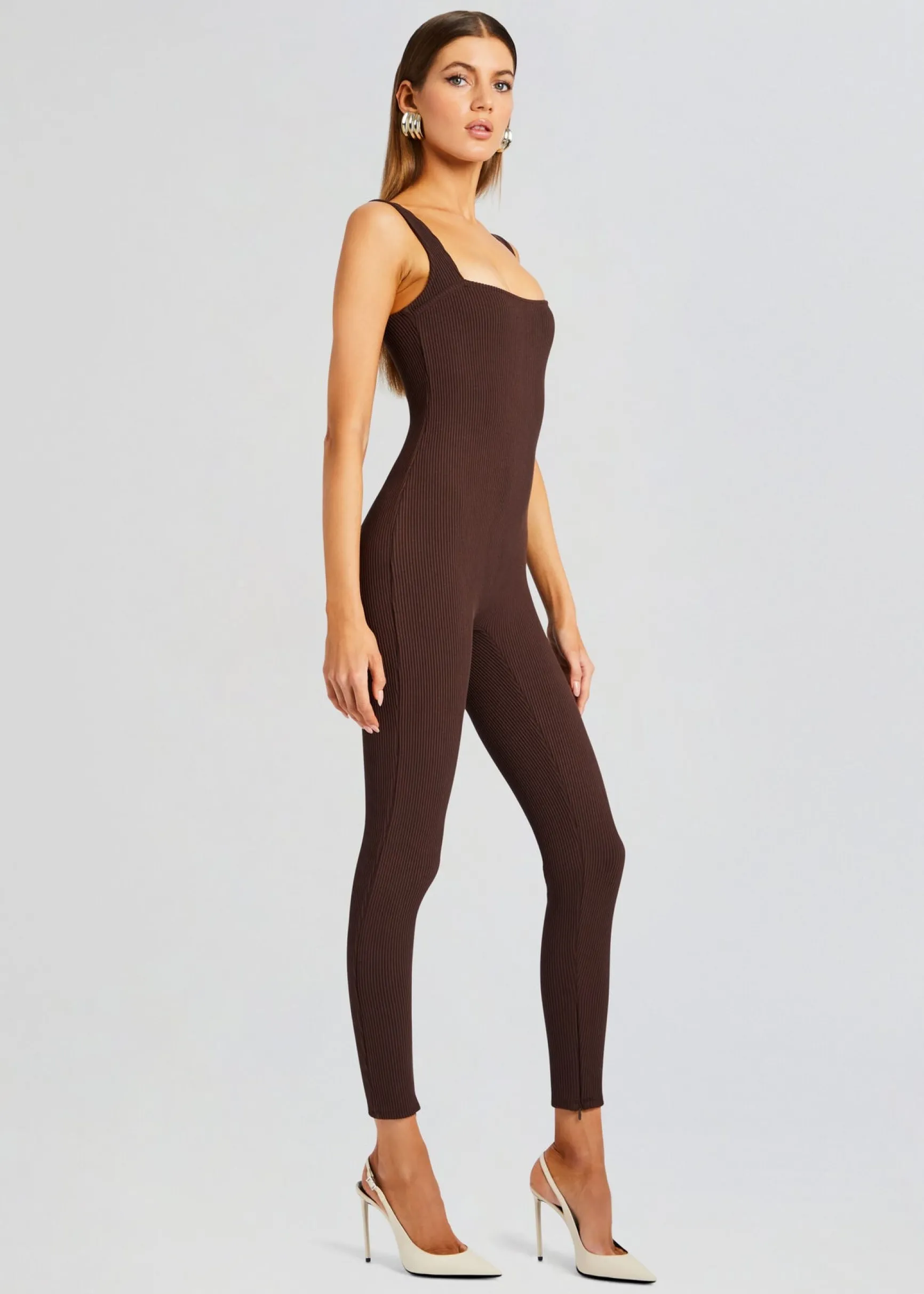 sabrina_sleeveless_enviro_2.webp Business Chic*Retrofete Sabrina Sleeveless Enviro Rib Catsuit Brown