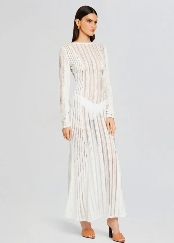 Sheer Bliss*Retrofete Saley Long Dress Natural White