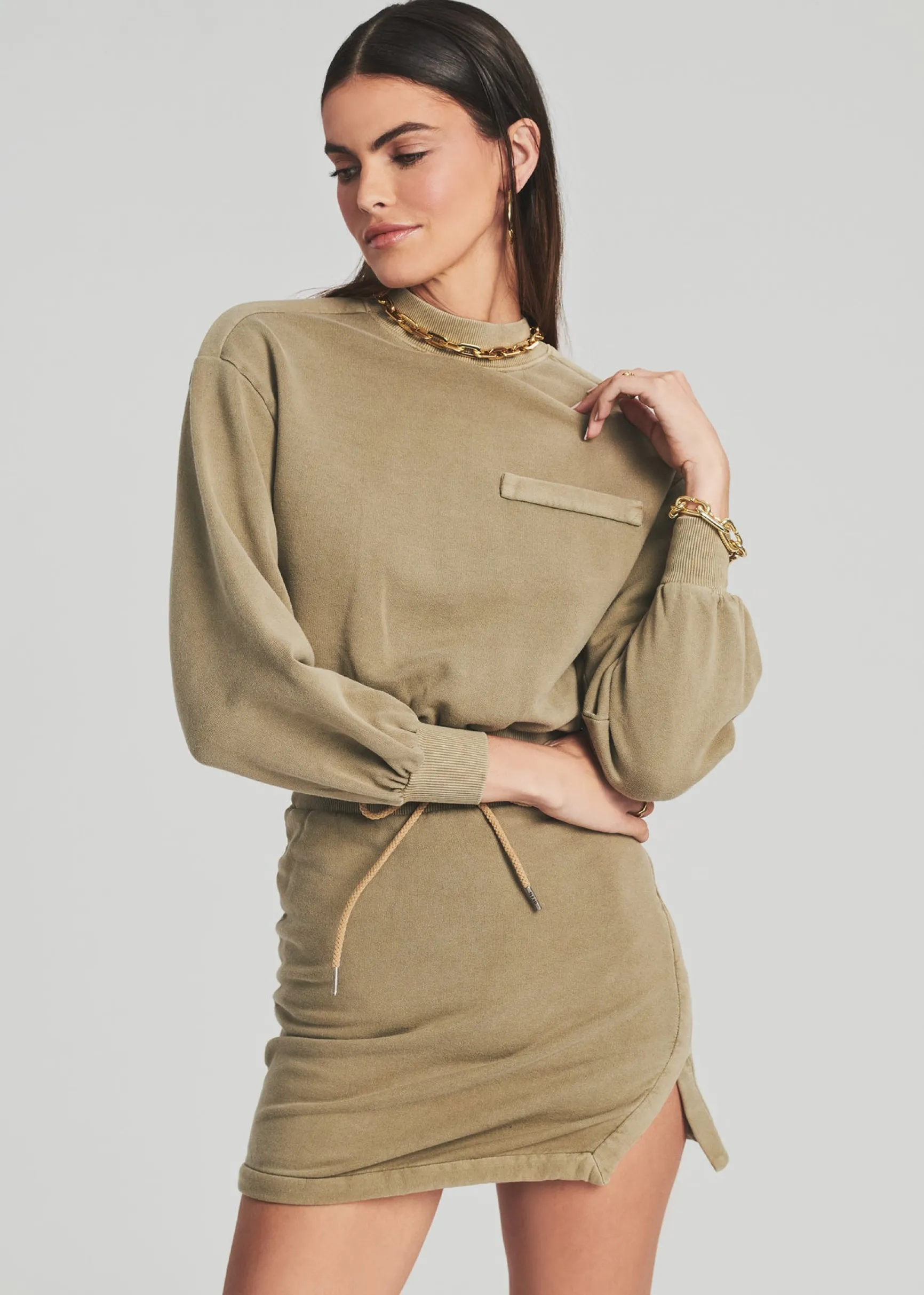 samantha_dress_4.webp Dresses*Retrofete Samantha Dress Olive Grey