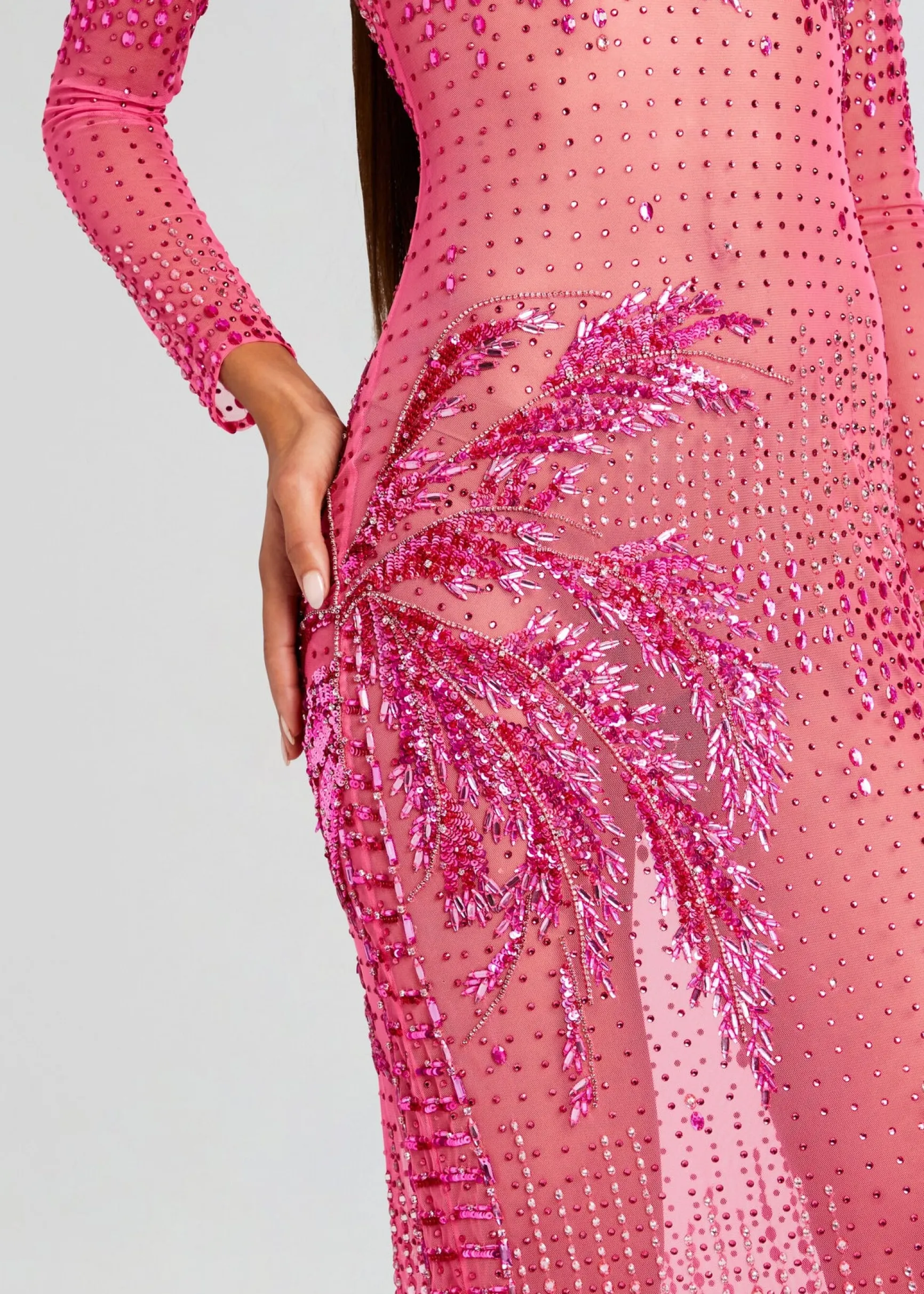 sammy_embellished_dress_1-4.webp Gowns*Retrofete Sammy Embellished Dress Ultra Pink