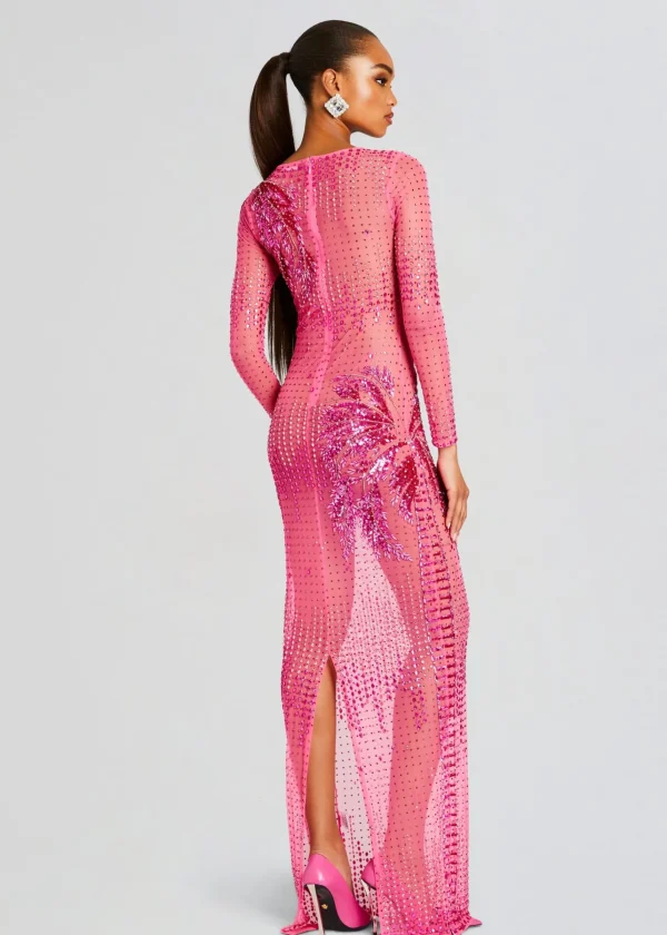 Dresses*Retrofete Sammy Embellished Dress Ultra Pink