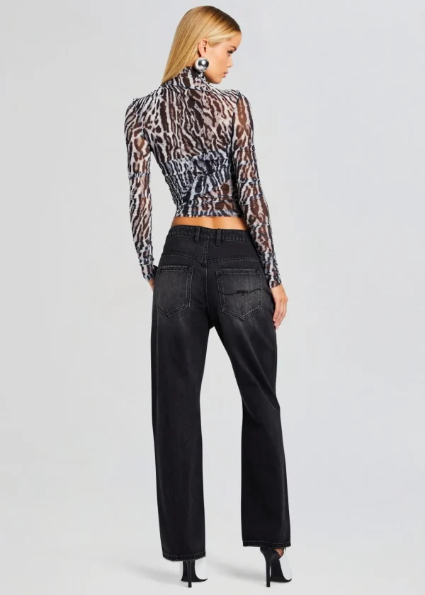 Tops*Retrofete Sana Top Grey Ocelot