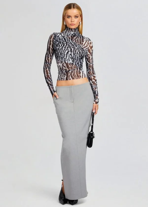 Tops*Retrofete Sana Top Grey Ocelot