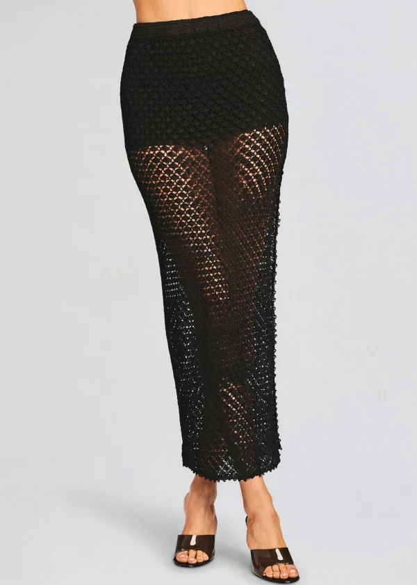 Exclusively Ours*Retrofete Sandy Crochet Skirt Black