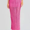 Spring Knits*Retrofete Sandy Crochet Skirt Malibu Pink