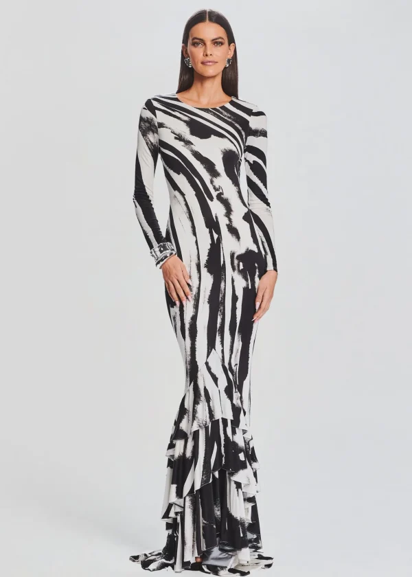 Guest Of*Retrofete Sara Dress Zebra Ink
