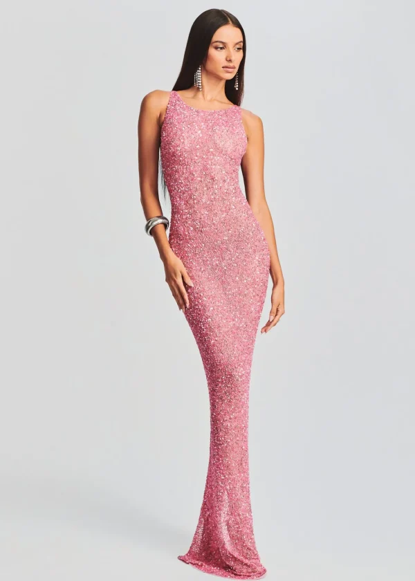 Gowns*Retrofete Sasha Sequin Dress Bubblegum Pink