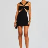 Dresses*Retrofete Scarlett Mini Cut Out Dress Black