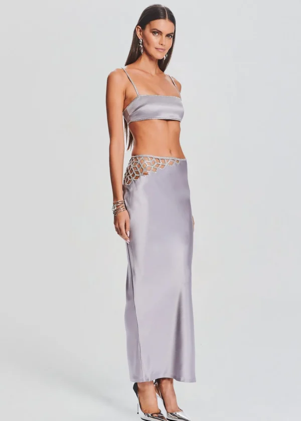 Guest Of*Retrofete Sedona Skirt Mink Grey