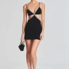 Guest Of*Retrofete Sharlene Dress Black/Silver