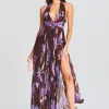 Guest Of*Retrofete Shay Long Dress Brown