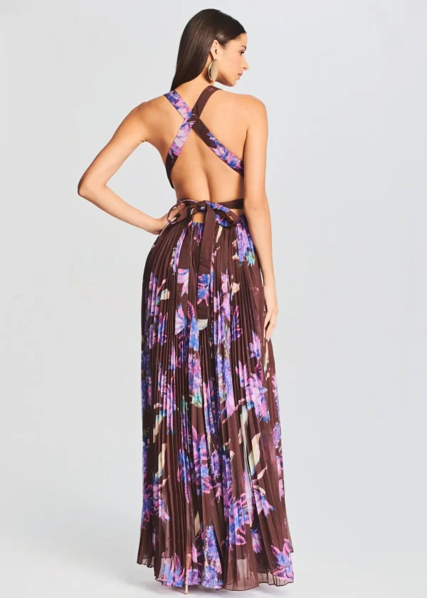 Guest Of*Retrofete Shay Long Dress Brown