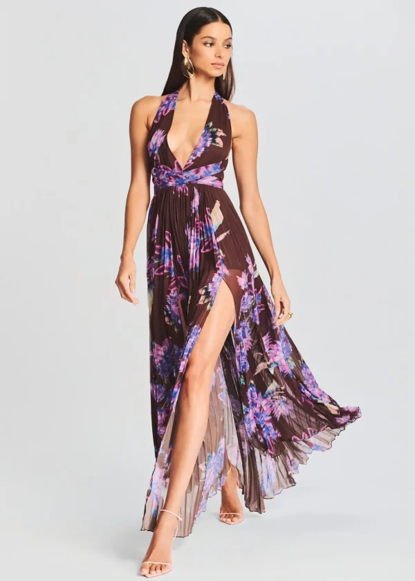 Guest Of*Retrofete Shay Long Dress Brown