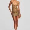 RETROFÊTE*Retrofete Sheena Dress Gold