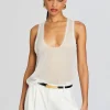 RETROFÊTE*Retrofete Shye Silk Top White
