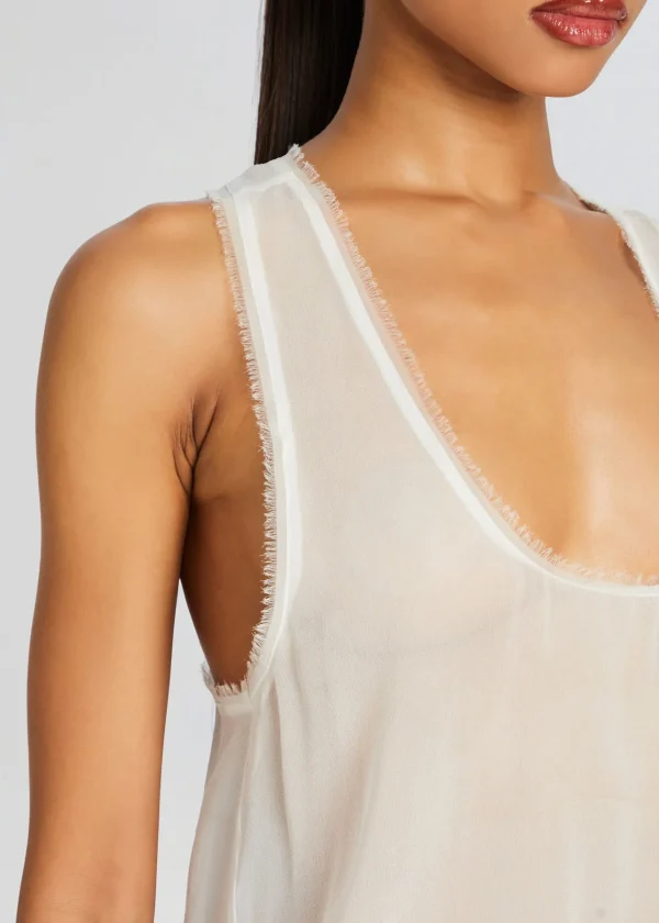 RETROFÊTE*Retrofete Shye Silk Top White