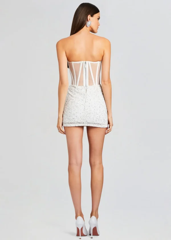 Exclusively Ours*Retrofete Sienna Sequin Dress White/Silver