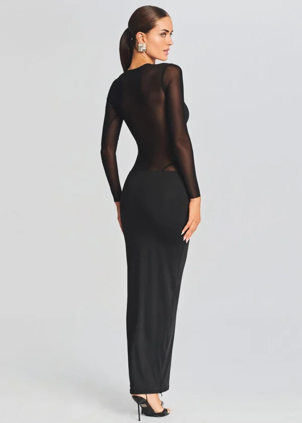 Dresses*Retrofete Silver Maxi Dress Black