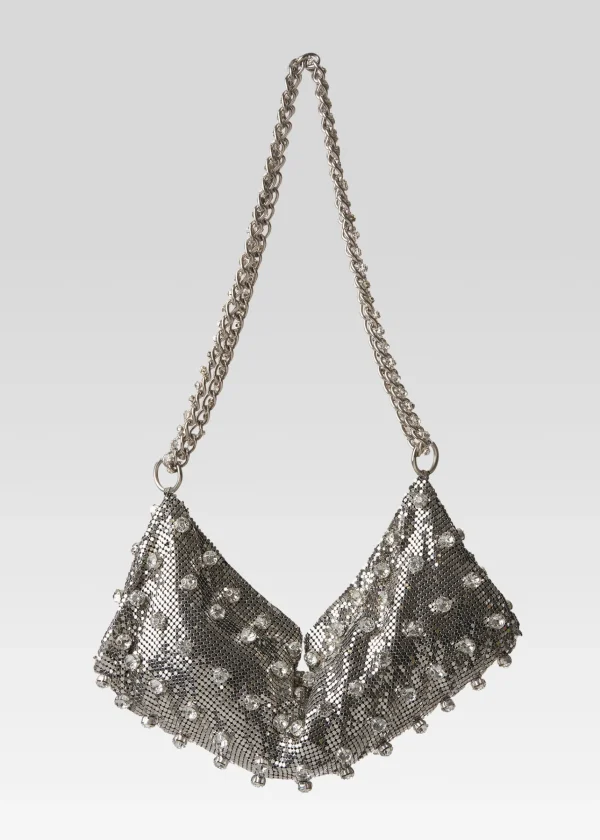 Guest Of*Retrofete Simone Metal Bag Silver
