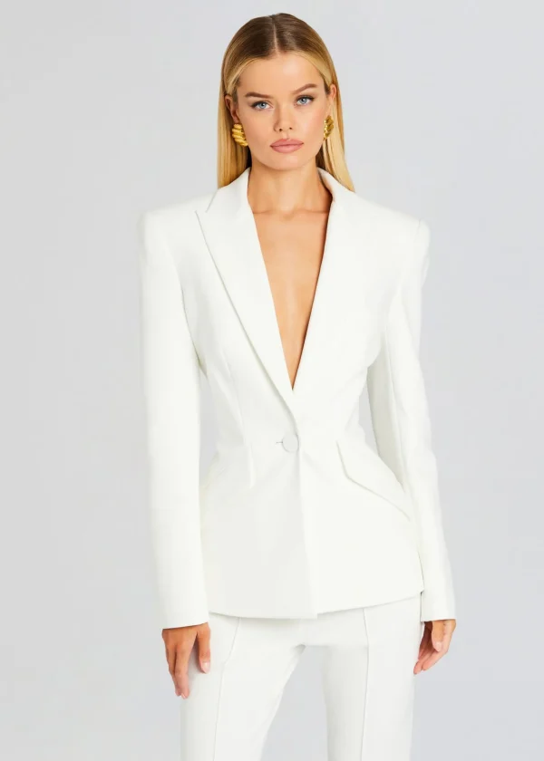 Business Chic*Retrofete Sloan Structured Blazer White