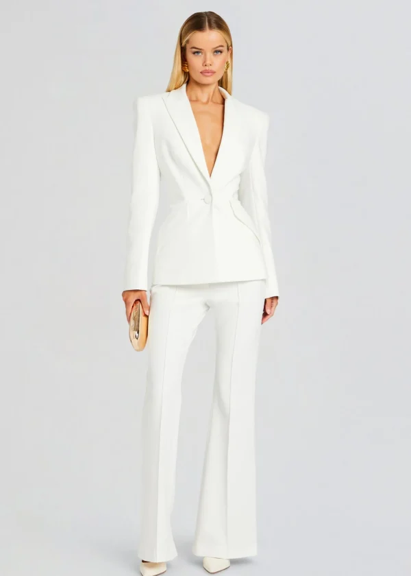 Business Chic*Retrofete Sloan Structured Blazer White