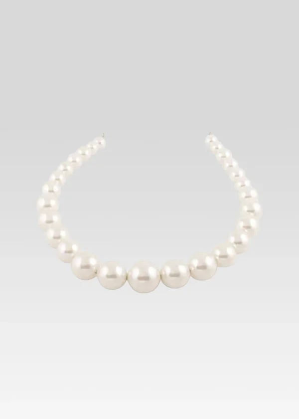 The Destination Bride*Retrofete Small Venus Pearl Crown Silver