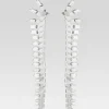 Coming Soon*Retrofete Snake Skin Crystal Earrings Silver