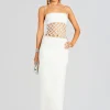 RETROFÊTE*Retrofete Solene Dress White/Crystal