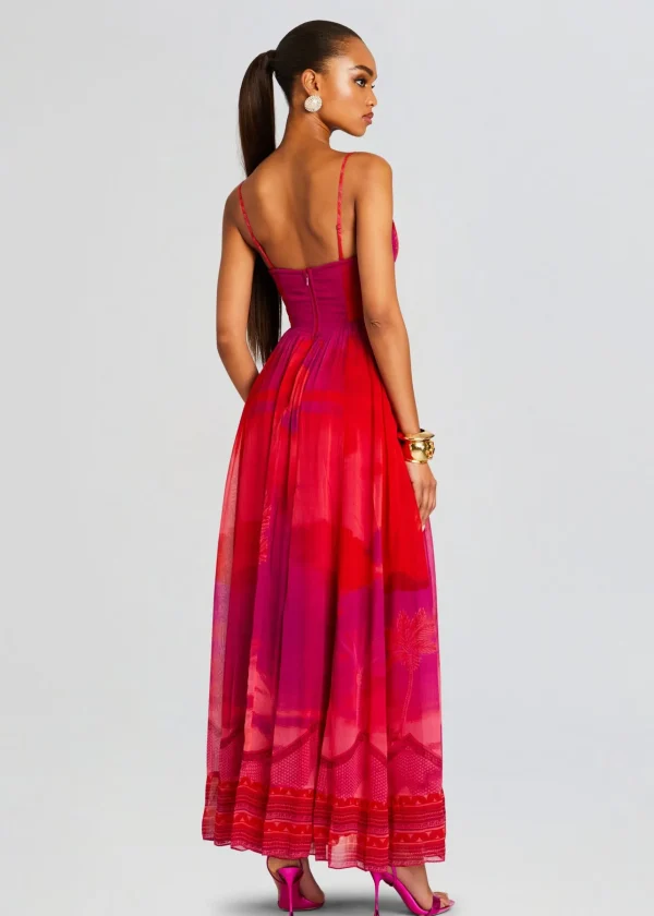 Resort '24*Retrofete Soma Long Dress Multicolor