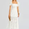 Resort '24*Retrofete Spiana Long Dress White Samoa
