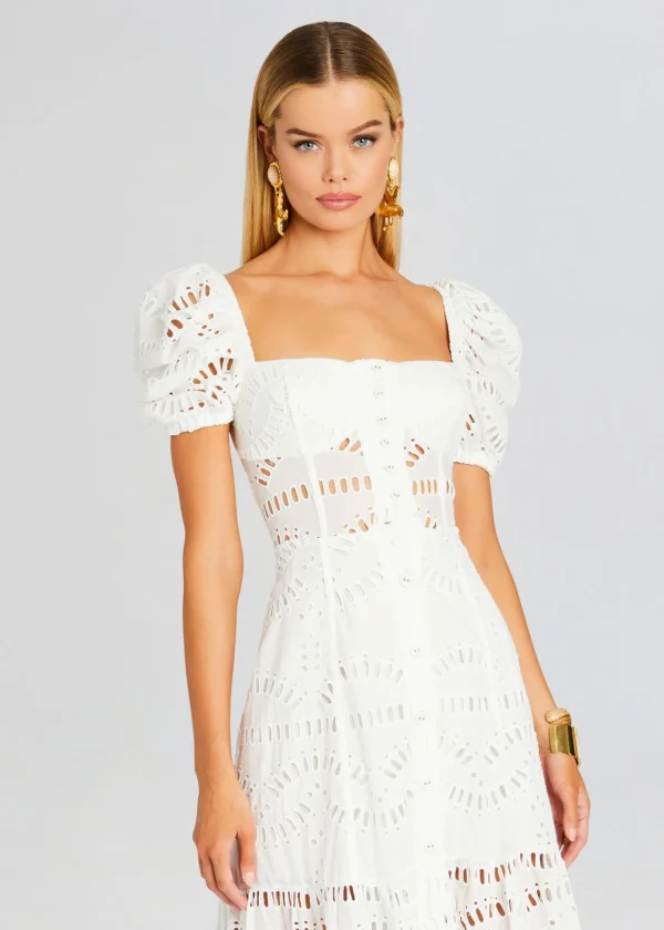 Dresses*Retrofete Spiana Long Dress White Samoa