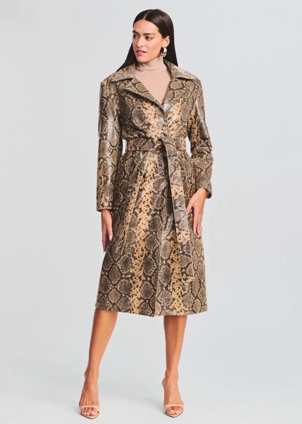 Jackets*Retrofete Steffan Leather Coat Tannin Snake