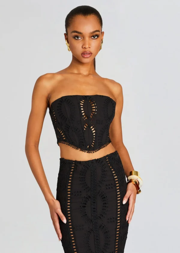 Tops*Retrofete Sting Bustier Black Samoa
