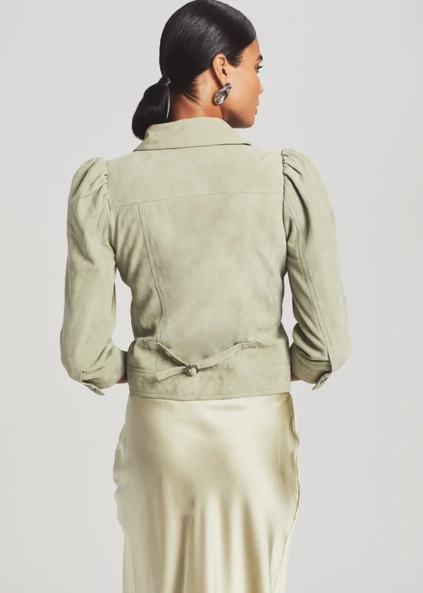 Jackets*Retrofete Suede Ada Jacket Sage