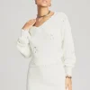 Honeymoon Looks*Retrofete Syd Sweater White