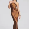 Gowns*Retrofete Sylvia Dress Cognac