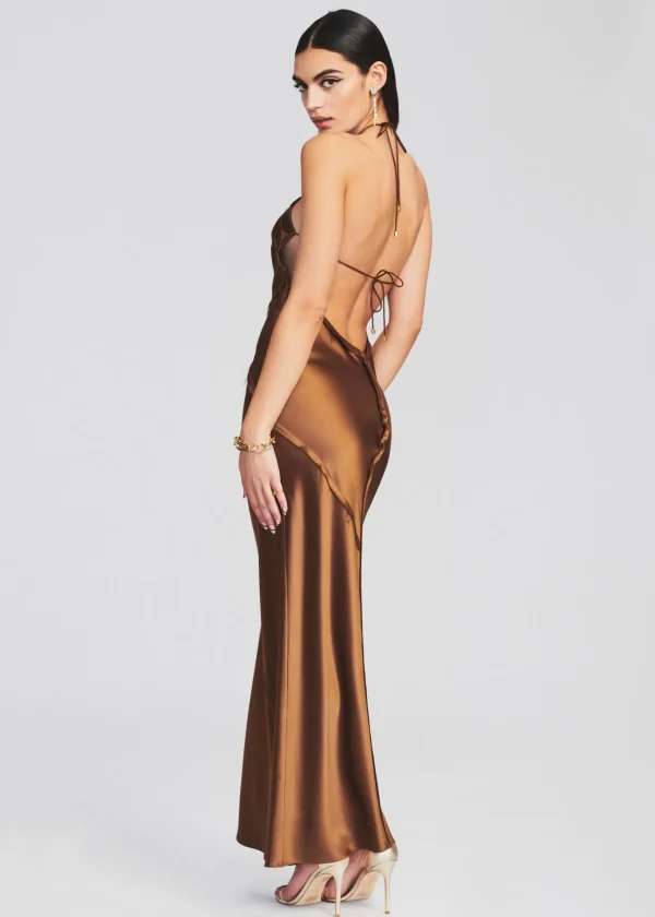RETROFÊTE*Retrofete Sylvia Dress Cognac