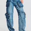 Bottoms*Retrofete Tammy Cargo Jean Sea