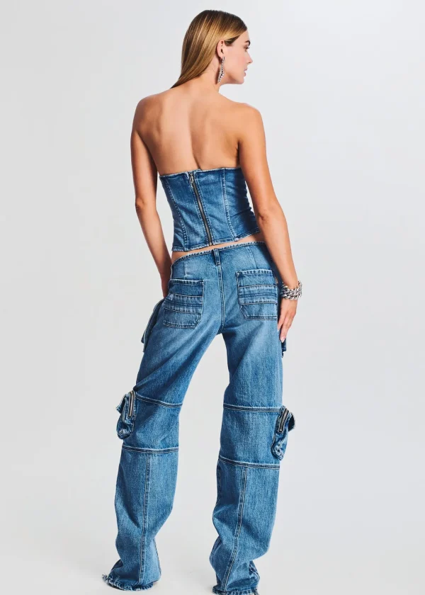 Bottoms*Retrofete Tammy Cargo Jean Sea