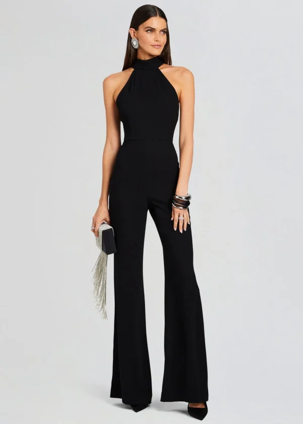 Business Chic*Retrofete Taylor Tie Back Jumpsuit Black